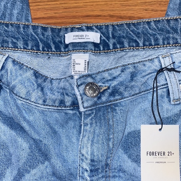 Women’s Forever21 plus size 16 wide leg printed jeans - Picture 4 of 5